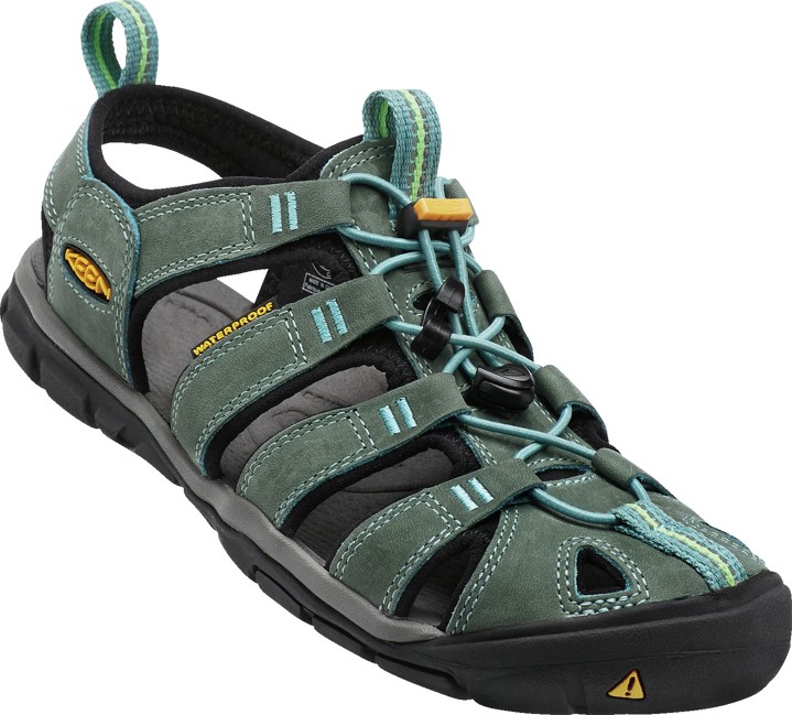 Keen Clearwater CNX Leather Mineral blue/yellow Velikost obuvi: 39/40