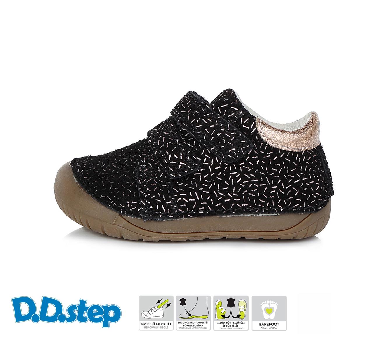 D.D.step celoroční S070-393A black Velikost obuvi: 24