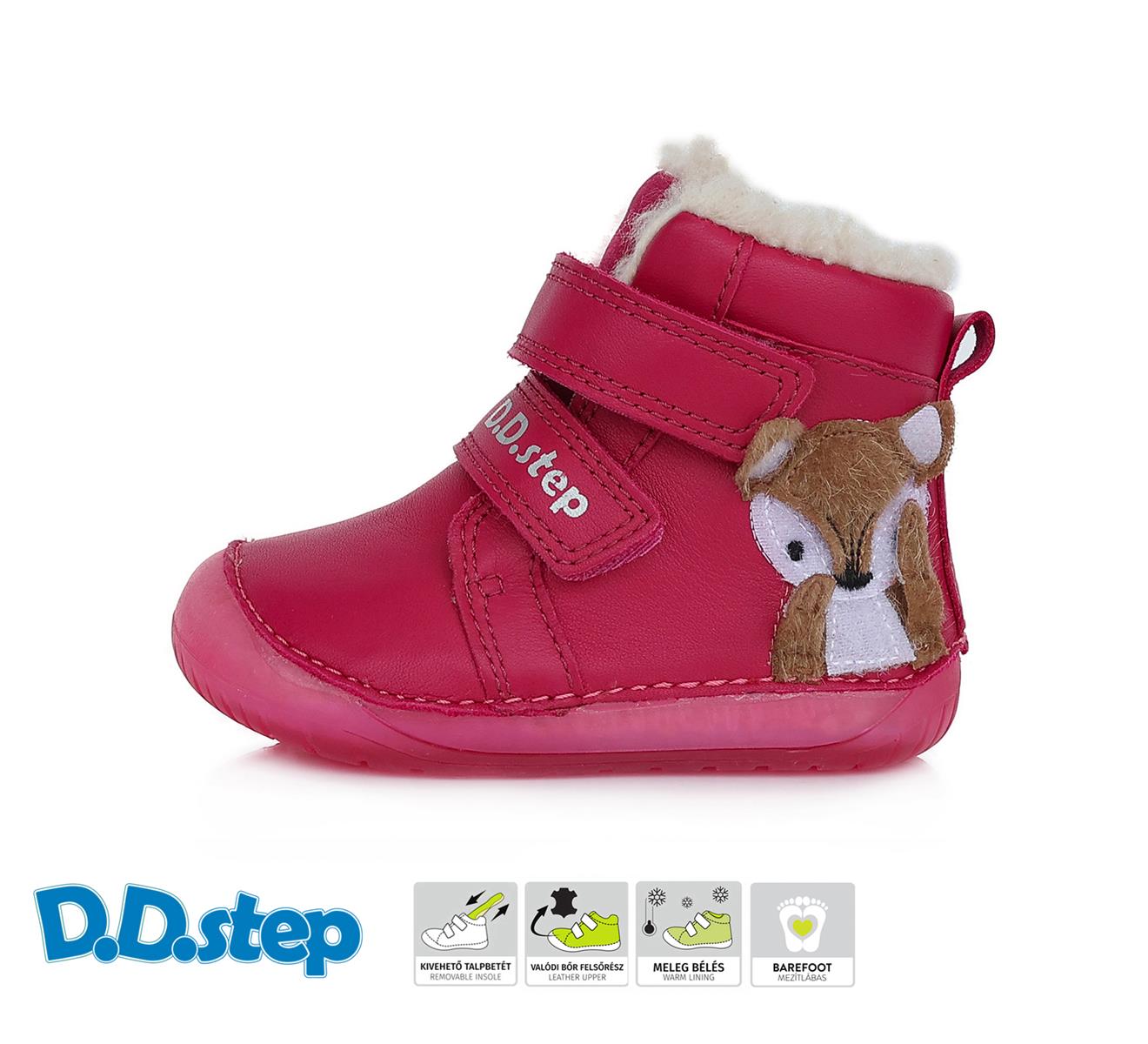 D.D.step zimní S070-353 Dark Pink Velikost obuvi: 25