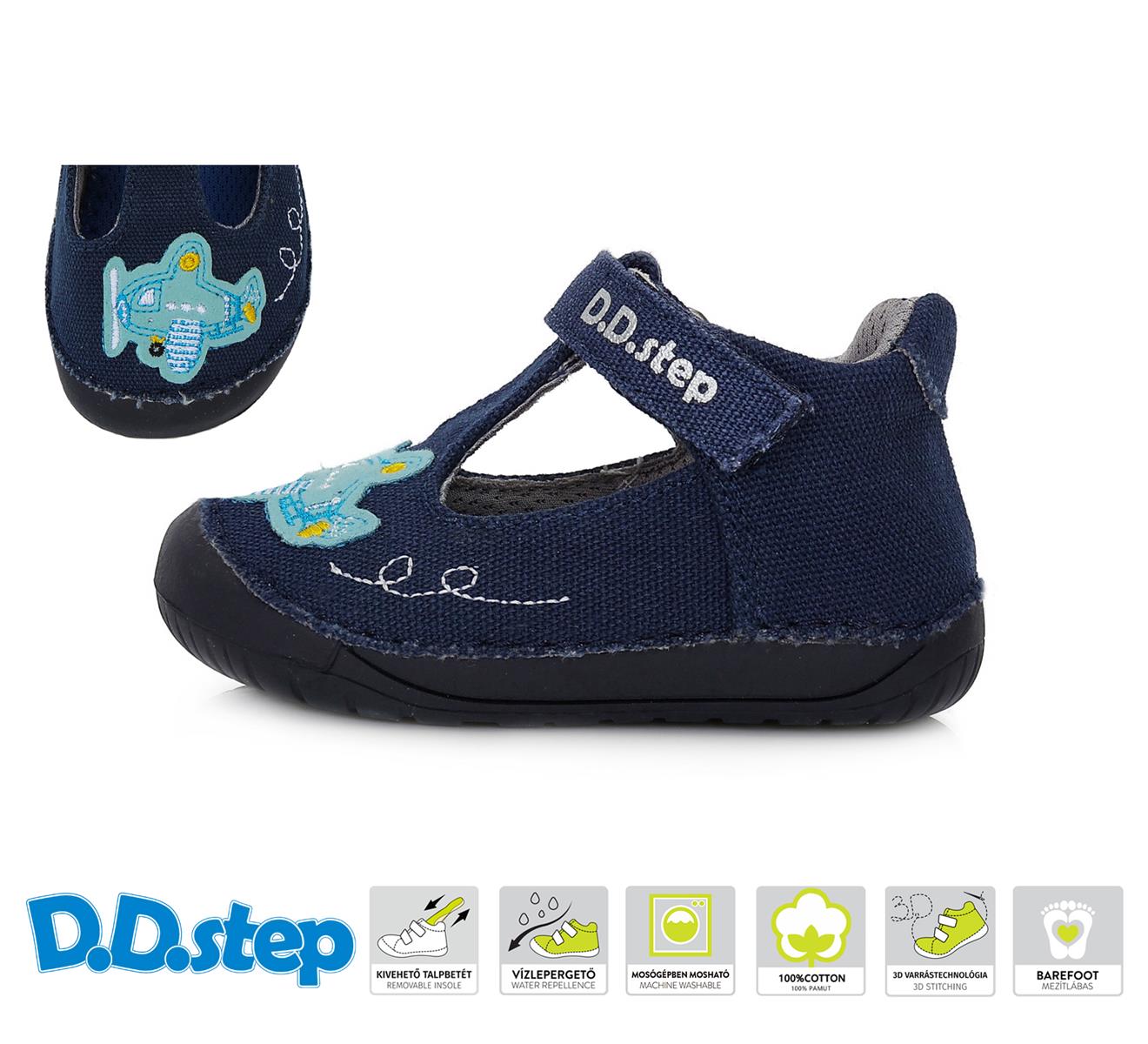 d.d.step sandály 070-41195 Royal Blue Velikost obuvi: 23