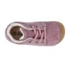 25017 barefoot zateplena obuv lurchi flori suede wildberry 1