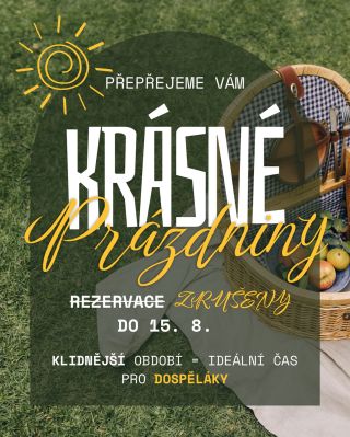 ☀️ Prázdninový provoz ☀️ Přes léto jsme tu pro vás dál! 👣 Jen máme jednu změnu: 📅 Rezervační systém je až do 15. 8....