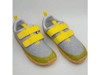 AFFENZAHN SNEAKER KNIT DREAM - GREY/YELLOW