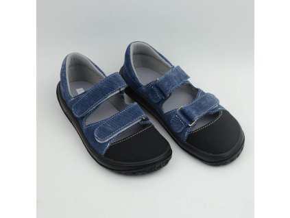 JONAP B21 MODRÁ RIFLOVINA - SANDÁLKY