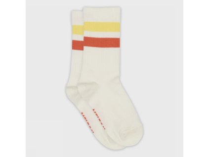 MELTON SPORTY STRIPE SOCKS SNOW WHITE