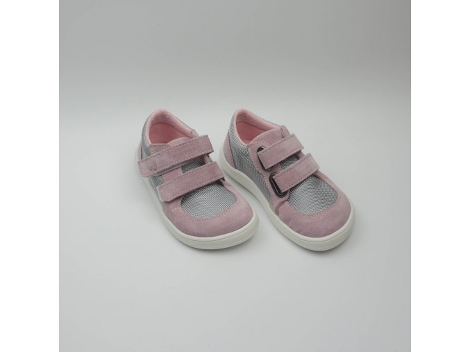 BABY BARE SHOES FEBO SNEAKERS GREY/PINK