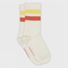 MELTON SPORTY STRIPE SOCKS SNOW WHITE