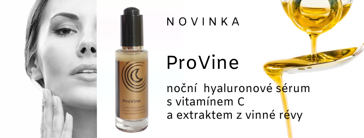 ProVine noční  hyaluronové sérum s vitamínem C a extraktem z vinné révy