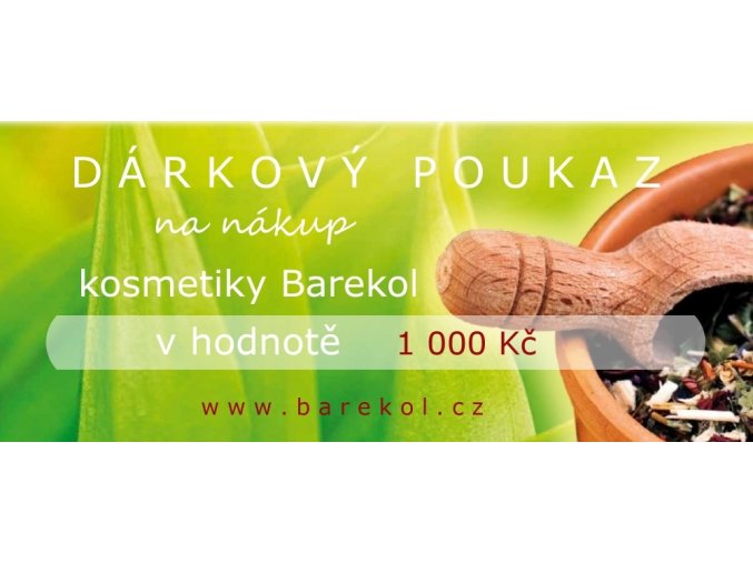 dárkový poukaz 1000