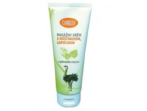 CAMELUS-Masážní krém s kostivalem, lopuchem a pštrosím olejem 100ml