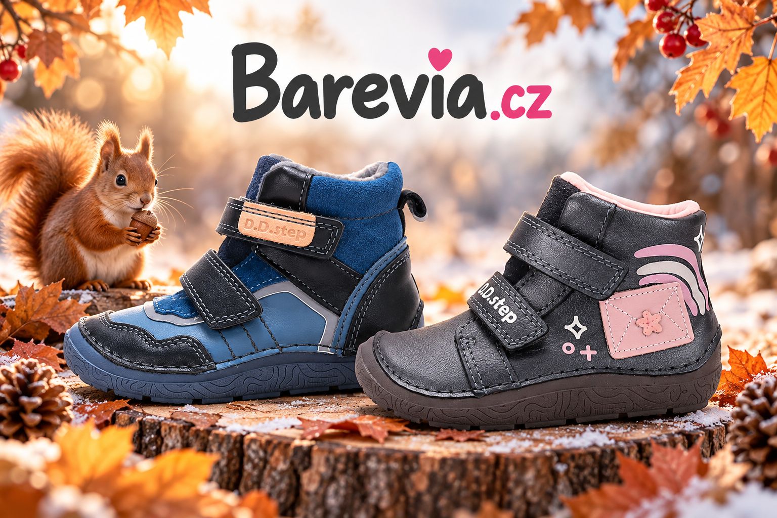 Nové dětské barefoot boty D.D.Step A116 na Barevia.cz: pohodlí pro podzimní a chladné dny