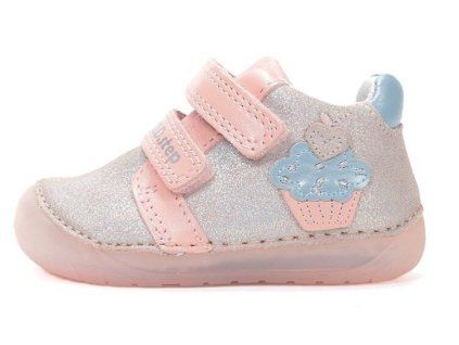 D.D.Step celoroční barefoot boty S070-61798 - růžový muffín