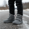 Bugga barefoot celoroční podzimní boty BUGGA KIVO Grey B00199-09 s membránou