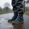 Bugga barefoot celoroční podzimní boty BUGGA OSCAR Blue B00191-04 s membránou