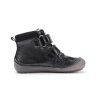 D.D.Step celoroční dětské barefoot boty A063-52815B – černé s jednorožcem