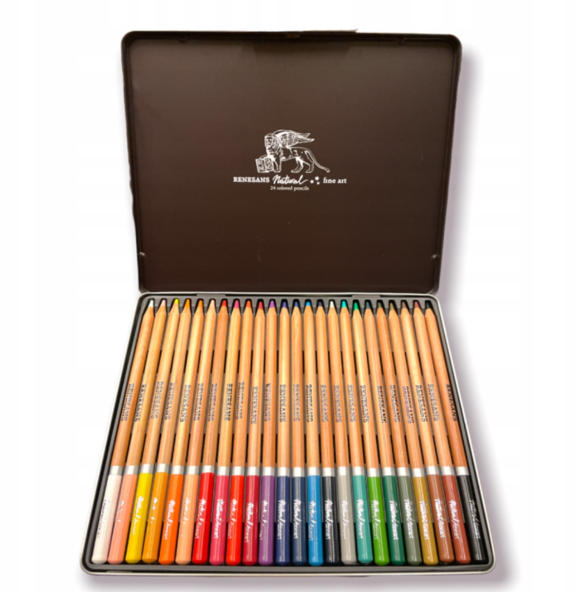 Pastelky Renesans 24ks - kovova kazera