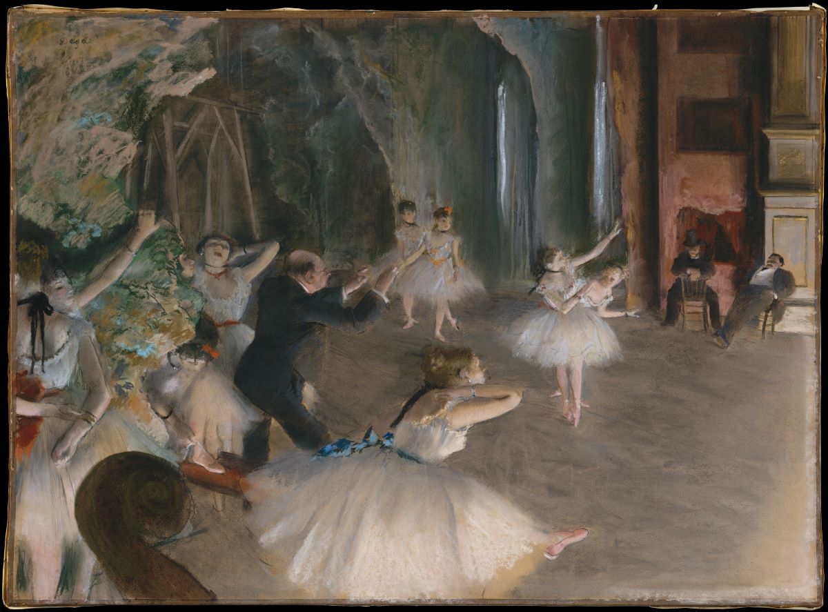 Degas - Baletní zkouška na jevišti