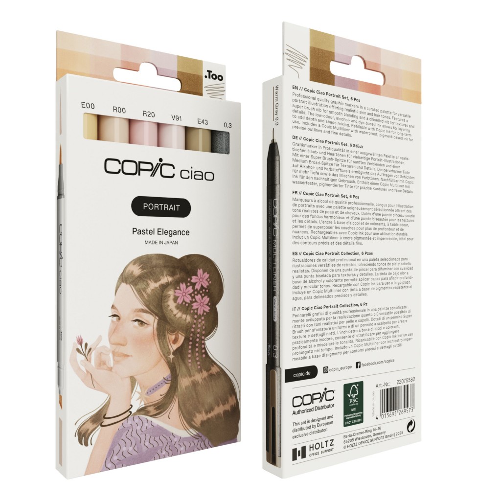 Copic Ciao Portrait Pastel Elegance