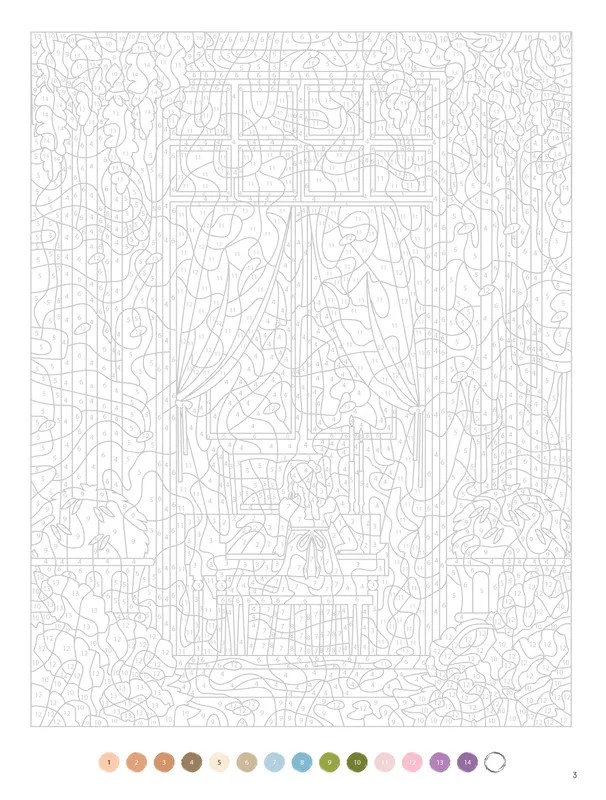 Bridgerton - omalovánky podle čísel