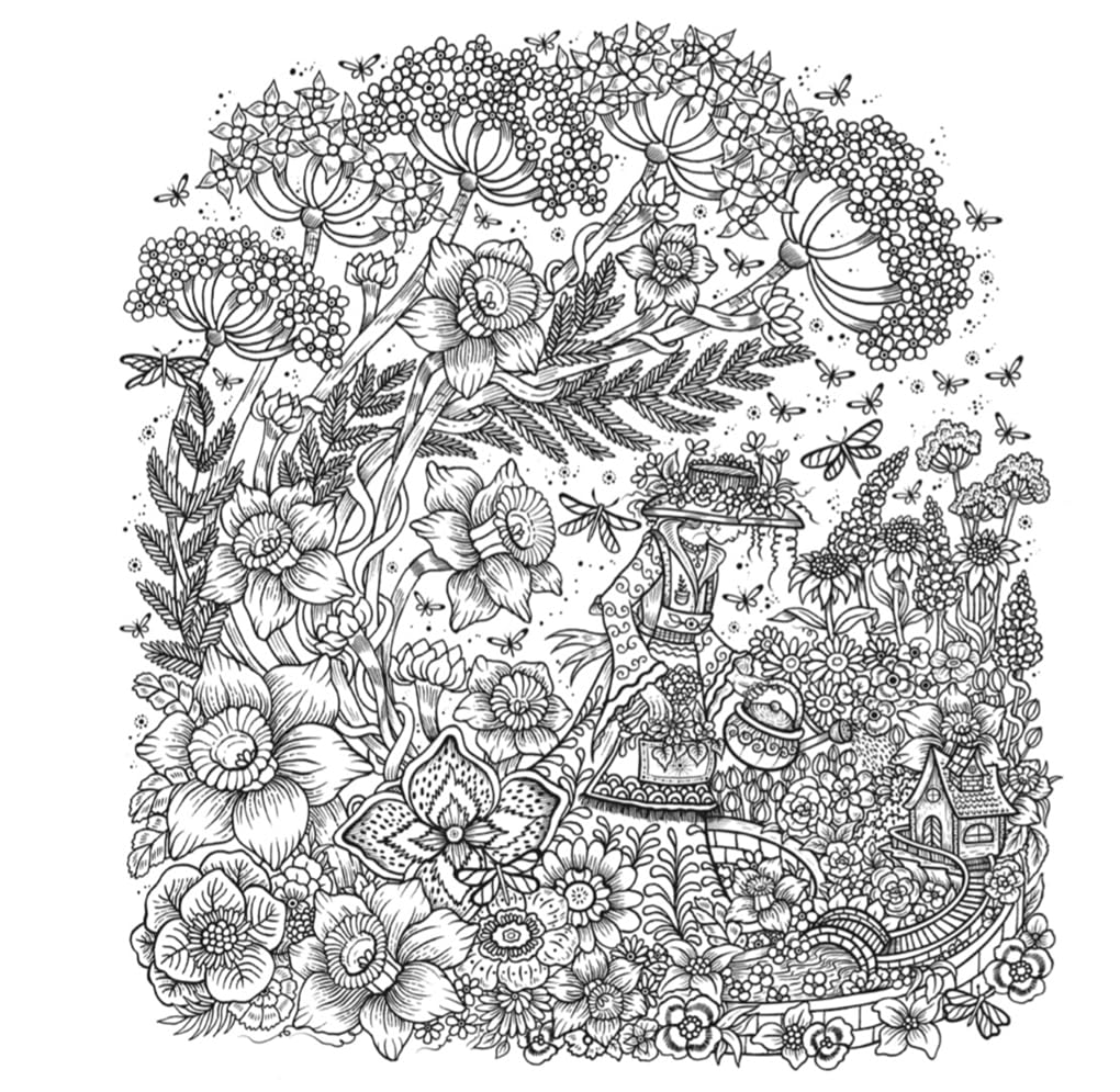 Flower Fantasy - Melpomeni Chatzipanagiotou - ilustrace