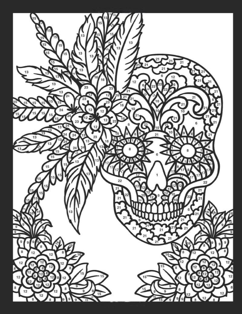 Sugar Skulls - omalovánky podle čísel
