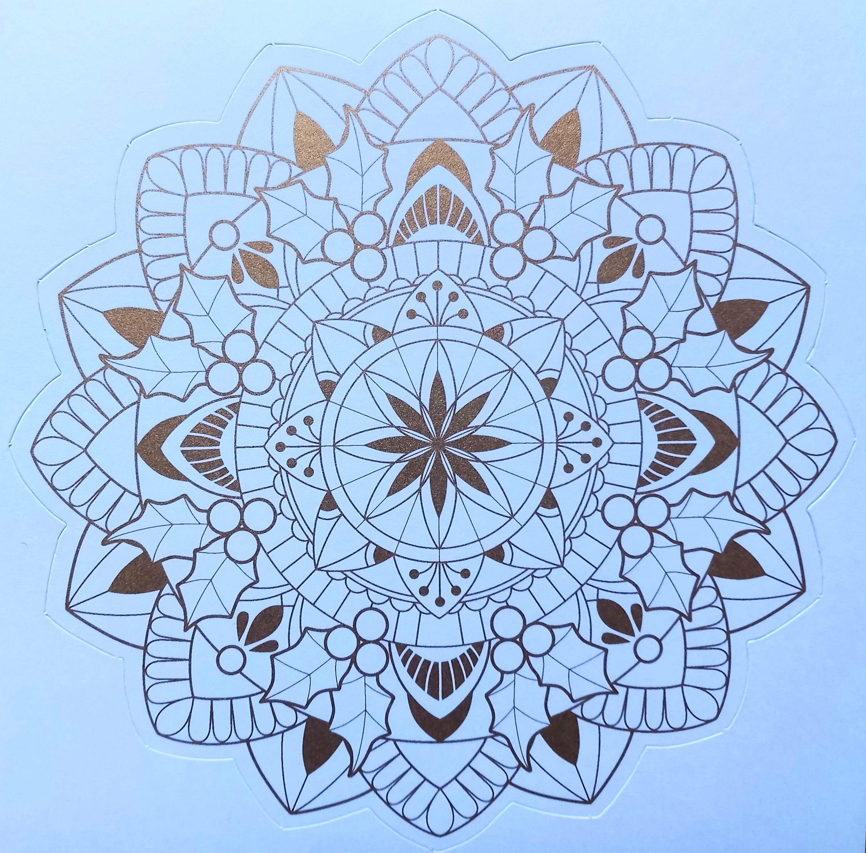 Umělecké omalovánky Zlaté Mandaly