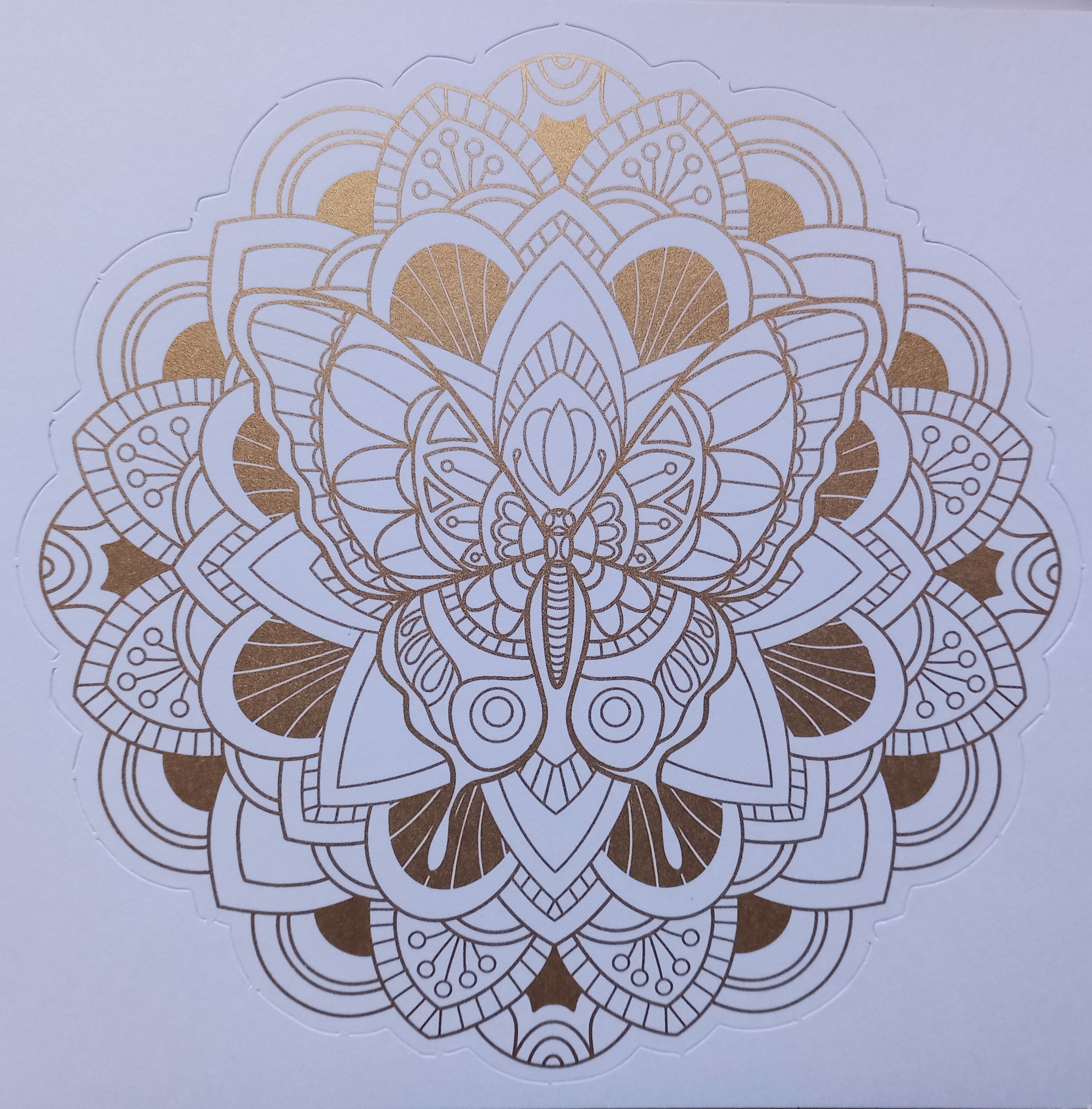 Umělecké omalovánky Zlaté Mandaly