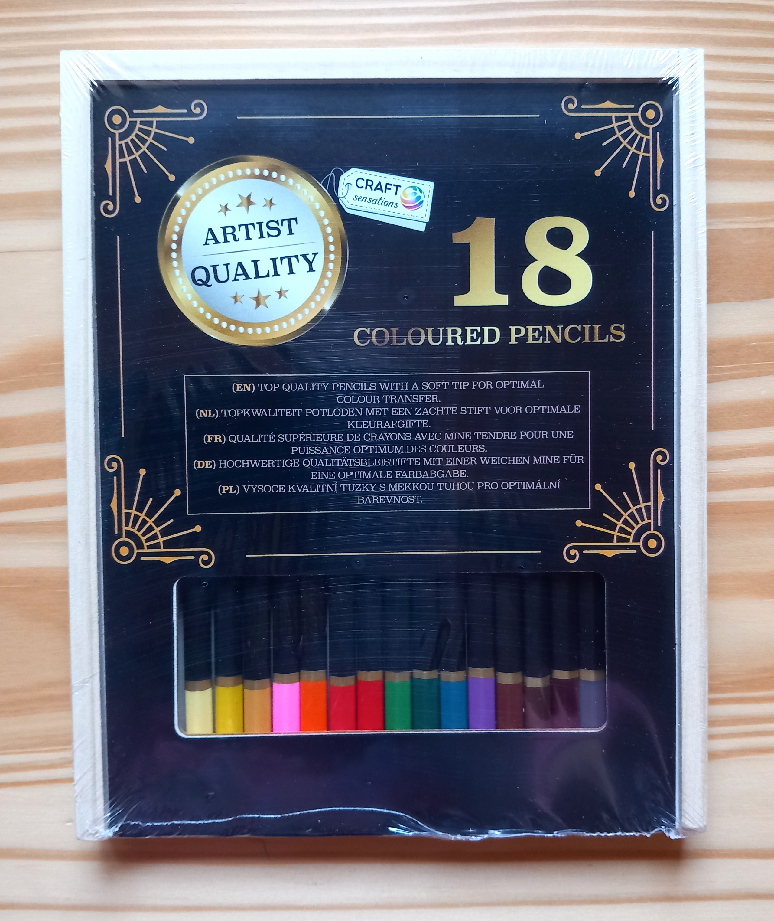 Pastelky v dřevěné krabiččce Grafix