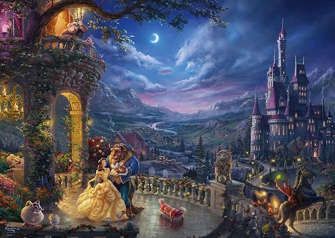Kráska a zvíře - Thomas Kinkade puzzle