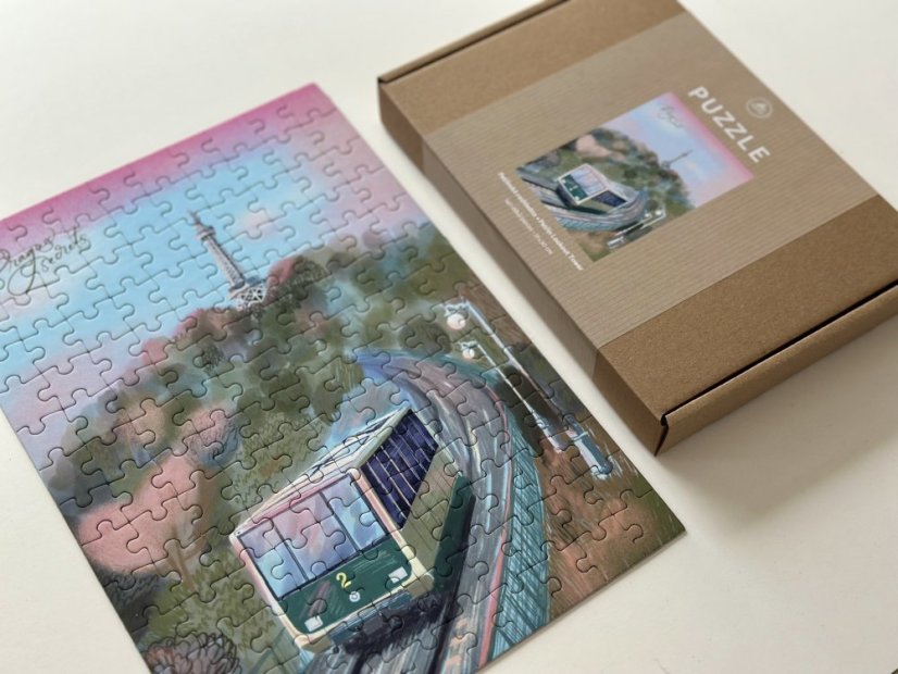 Autorské puzzle Petřínská rozhledna Prague Secrets