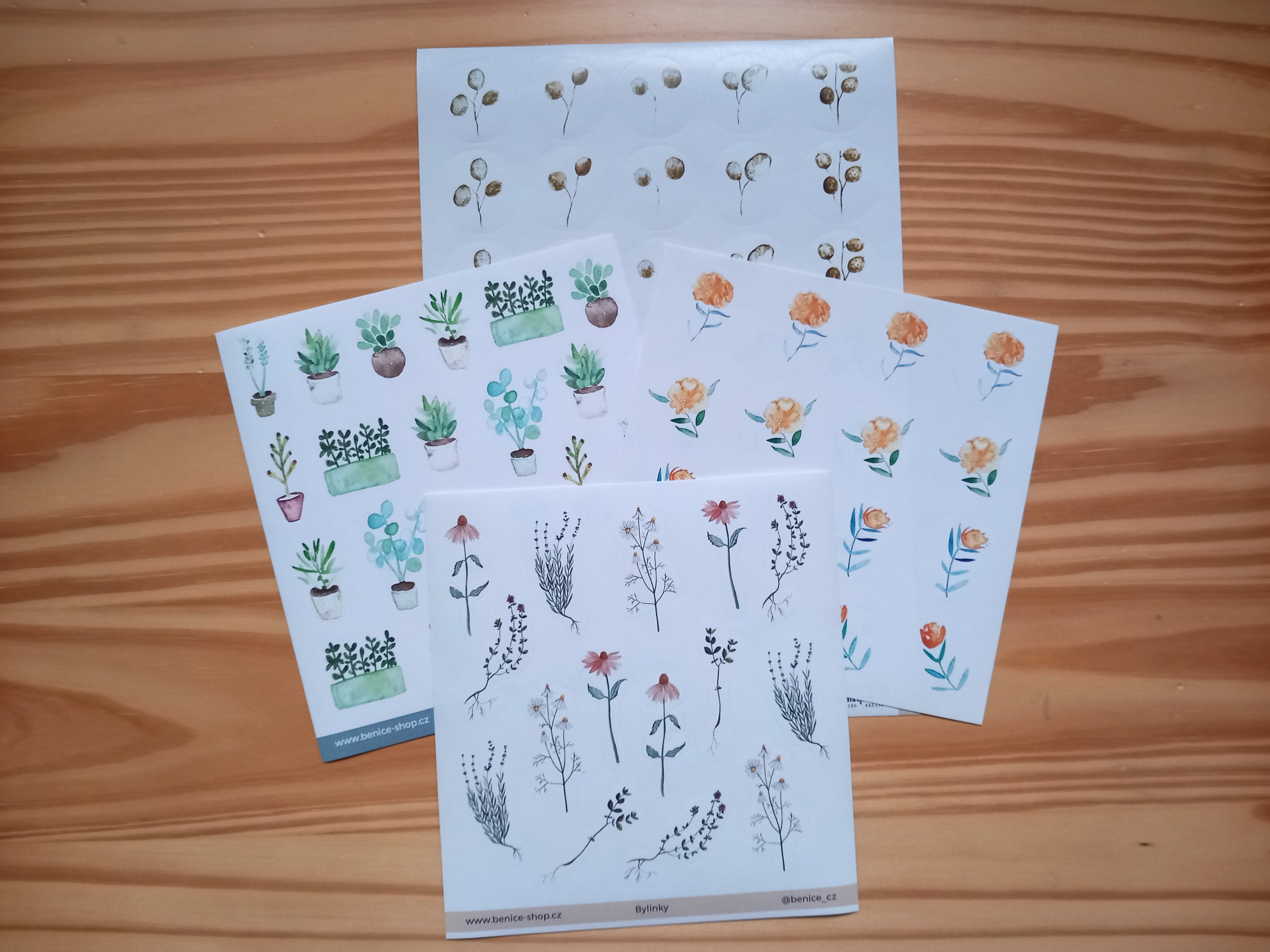 Samolepky bylinky archy Be Nice