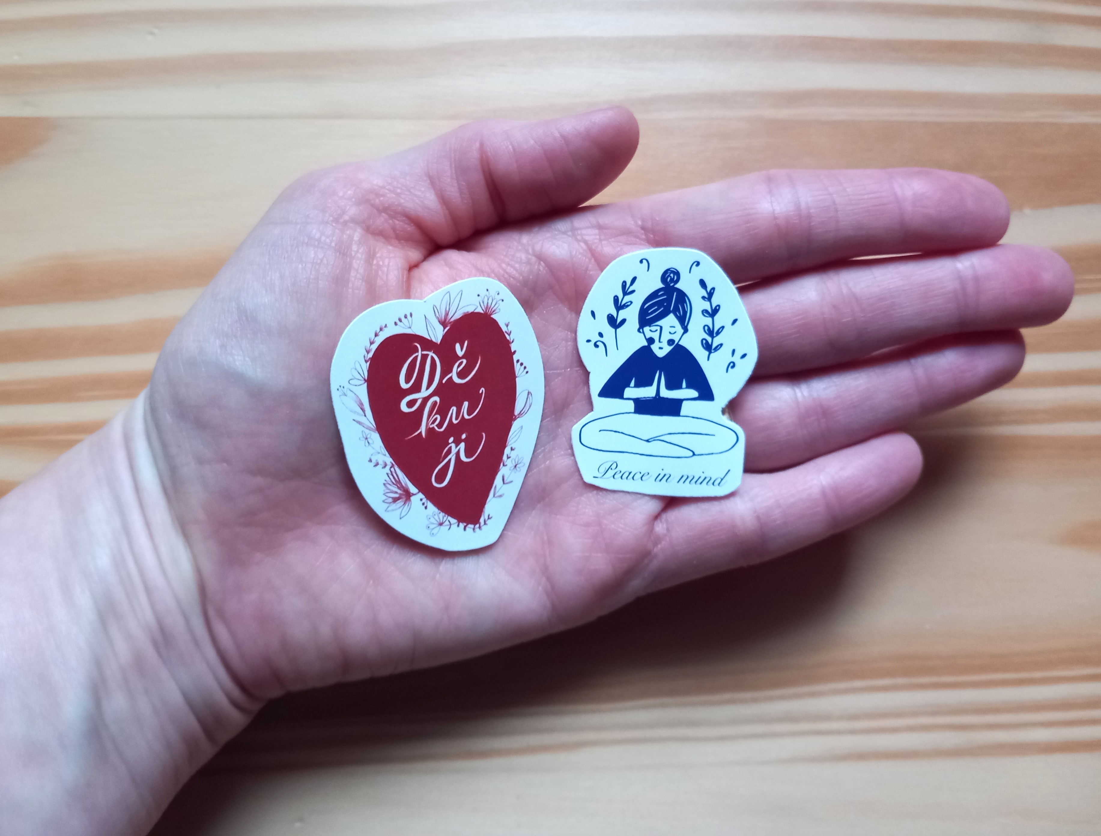 Kusové samolepky Be Nice