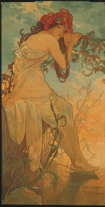 Alfons Mucha - Léto