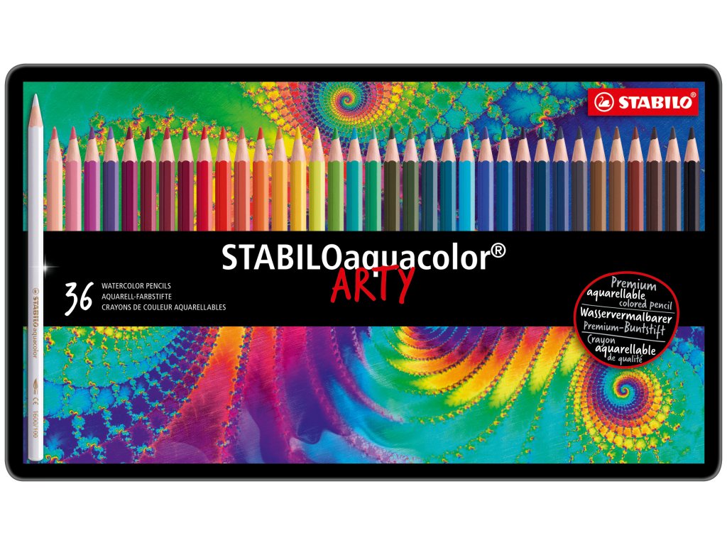 STABILOaquacolor ARTY - 36ks, kovová krabička