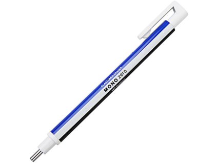 Tombow Mono zero guma v tužce kulatá modrobílá