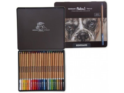 Sada pastelek Renesans 24ks - kovová krabička