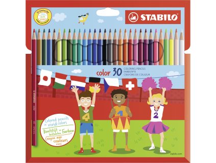 Pastelky STABILO color  30 ks sada - 26 ks + 4 neonové