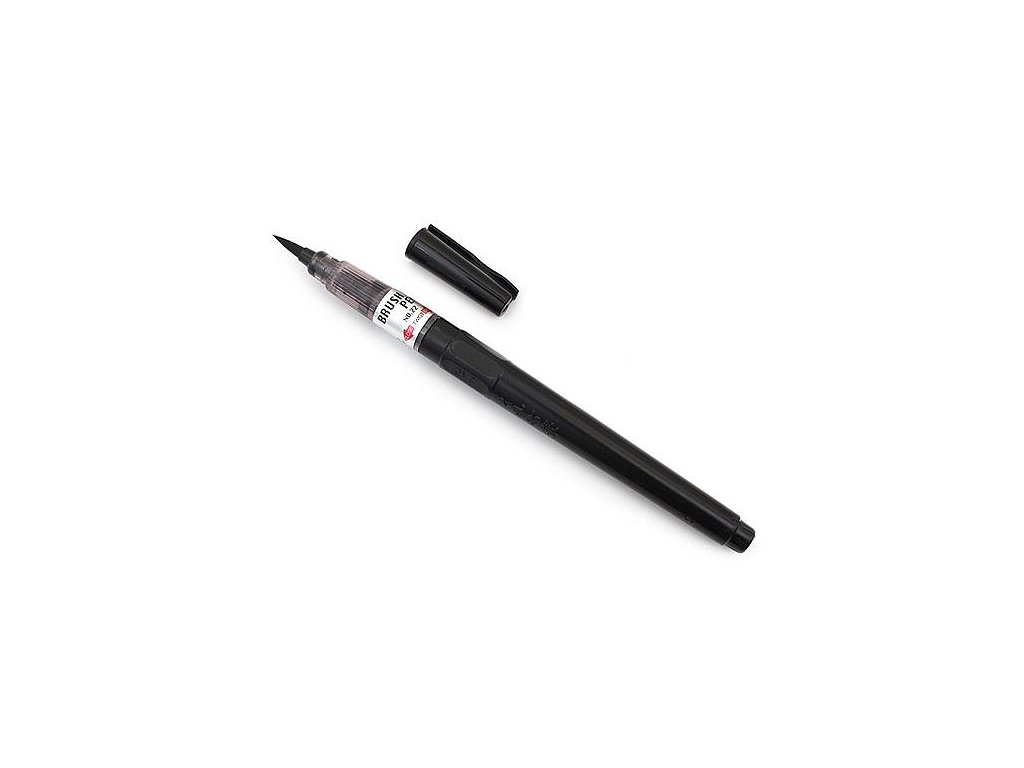 Kuretake Brush Pen No.22 černý BarevnáPaleta.cz