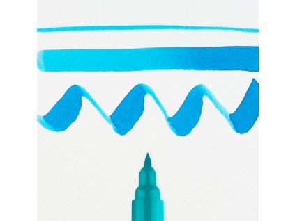 1268 1 brush pen ecoline 522 turquoise blue