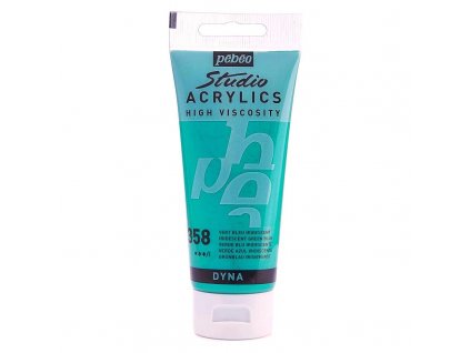 Akrylová barva Pébéo Studio Acrylics - 358 Iridescent Green-Blue