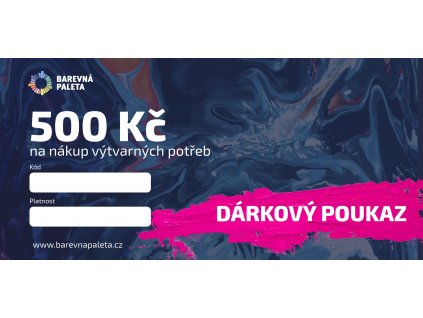 Dárkový poukaz v hodnotě 500 Kč