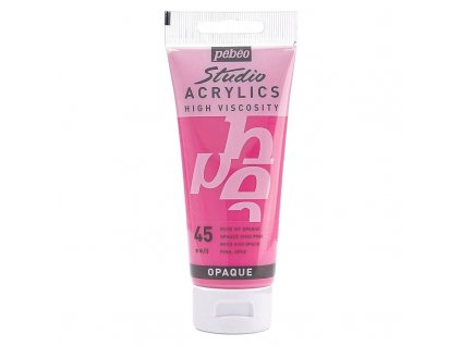 Akrylová barva Pébéo Studio Acrylics - 45 Opaque Vivid Pink