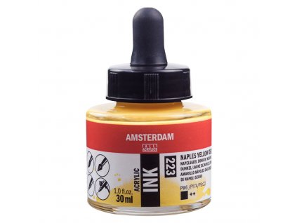 Akrylový inkoust Amsterdam - 223 Naples Yellow Deep