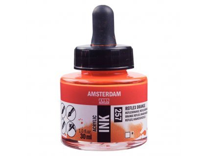 Akrylový inkoust Amsterdam - 257 Reflex Orange