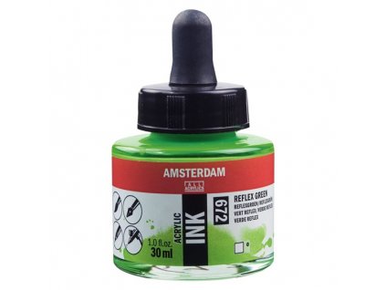 Akrylový inkoust Amsterdam - 672 Reflex Green