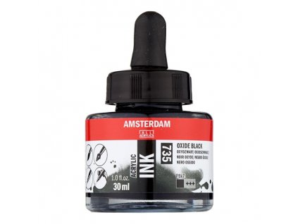 Akrylový inkoust Amsterdam - 735 Oxide Black