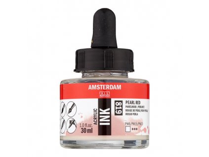 Akrylový inkoust Amsterdam - 819 Pearl Red