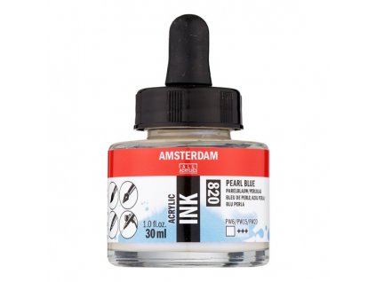 Akrylový inkoust Amsterdam - 820 Pearl Blue