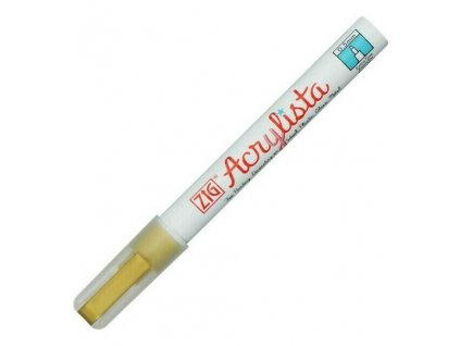 Akrylový fix ZIG Acrylista metalický 0,5 mm zlatý