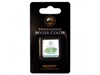 Akvarelová barva v půlpánvičce Mungyo - 822 Cobalt Turquoise Light